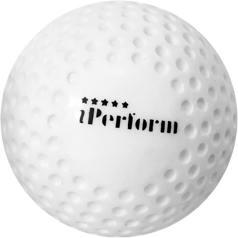IPERFORM Field Hockey Balls Dimple Smooth Shiny Glitter Available in White Silver Yellow Orange Black Golden Colors - Buy One Ball or Pack of Six Balls - Image 1
